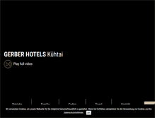 Tablet Screenshot of gerberhotels.com